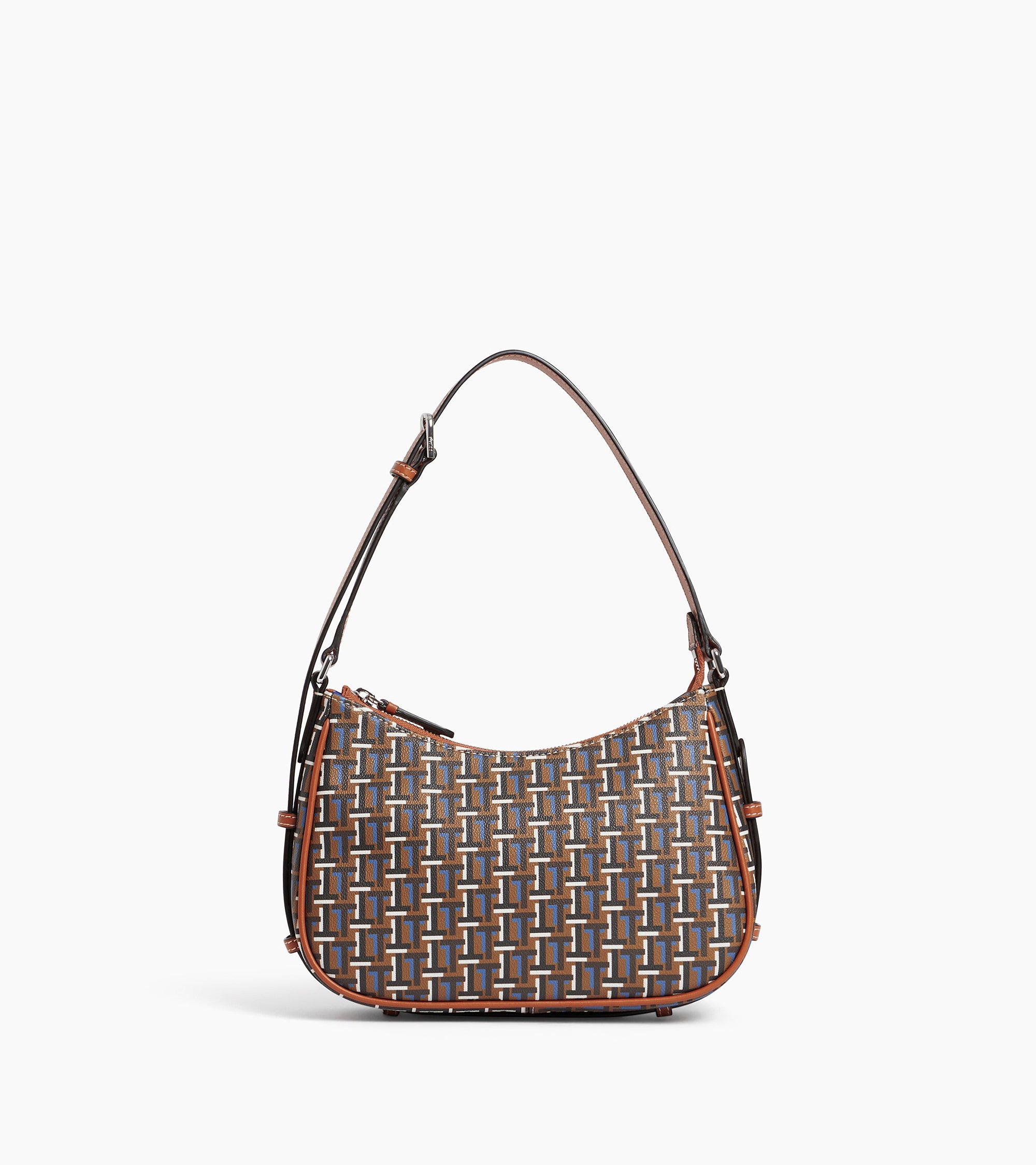 Bolso baguette Camille de tela con monograma