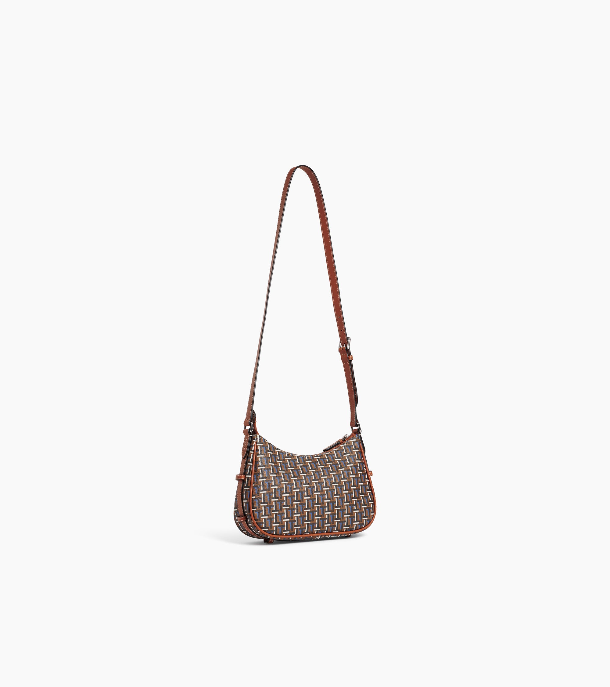 Bolso baguette Camille de tela con monograma