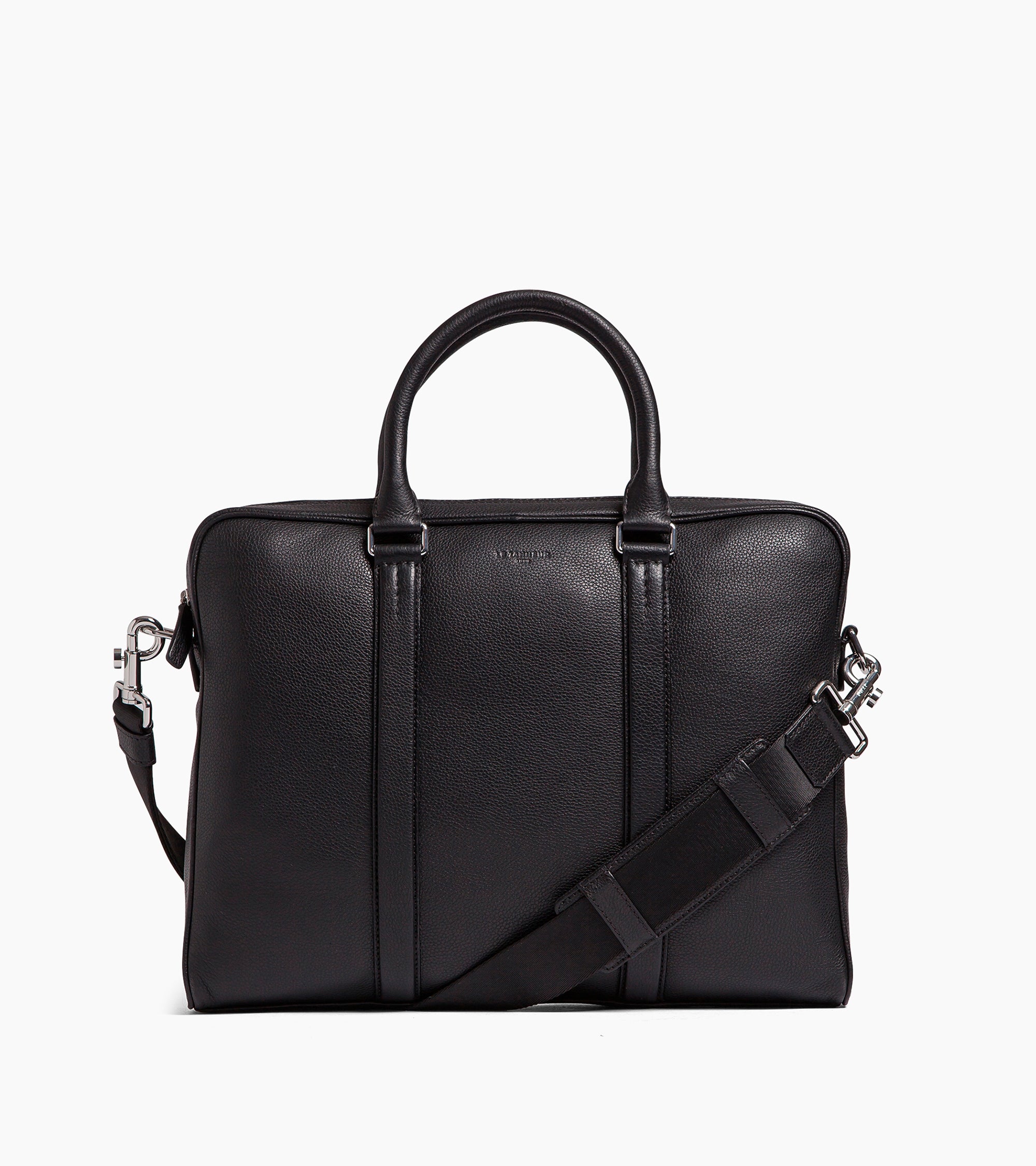 Porte documents slim 14" Charles en cuir grainé