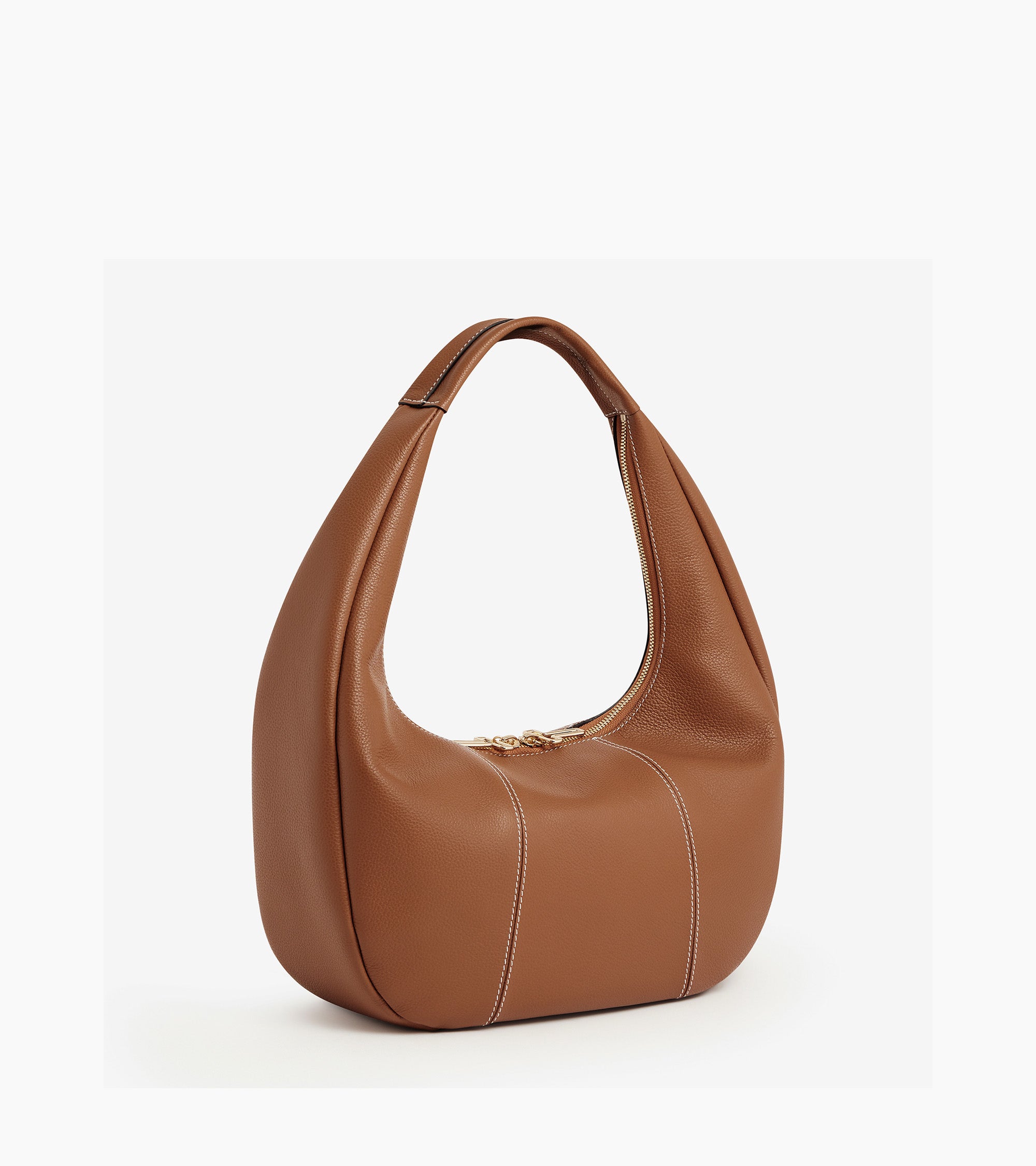 Bolso hobo grande Juliette de cuero granulado